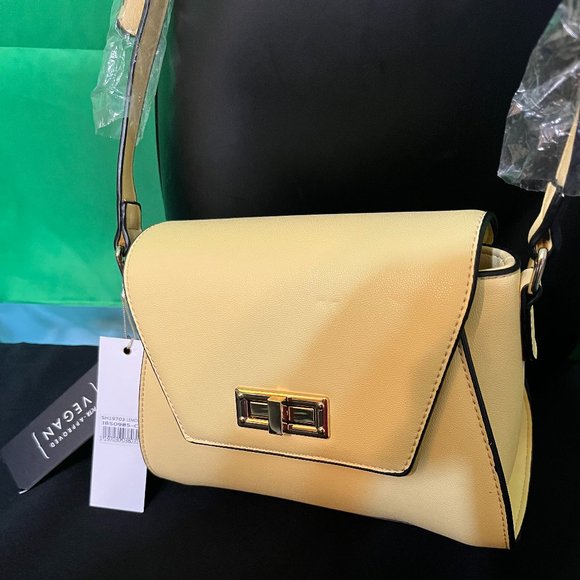Isabella Footed Crossbody Bag in Yellow - Picture 1 of 10